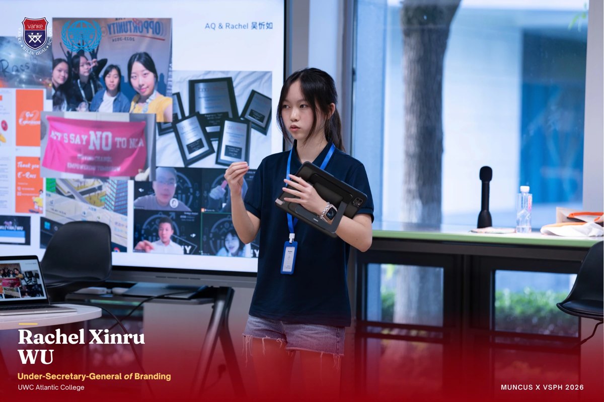 Rachel Wu, Under-Secretary-General of Branding, UWC Atlantic College